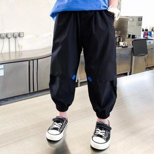 2024 new boys overalls children's casual sports big boys spring and autumn boys fashion trend all-match trousers