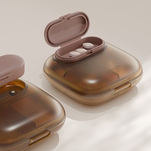 Small medicine box portable sub-pack three meals a day mini carry-on sealed moisture-proof medicine medicine sub-pack box seven days a week