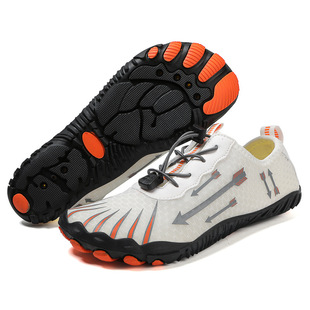 Cross-border New Lightweight Breathable Barefoot Tracing Shoes Couple Outdoor Casual Beach Hiking Shoes Five-finger Hiking Shoes for Women