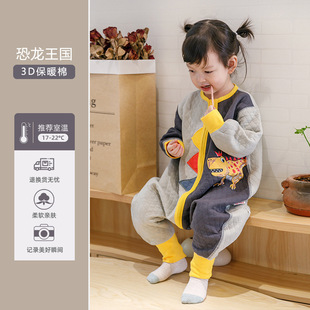 [Factory Outlet] Huxibei весенне-осенне-зимний теплый детский спальный мешок для ног, Детская Пижама с защитой от ударов