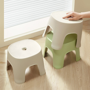 Small Stool Household Plastic Thickened Living Room Coffee Table Bench Chair Children's Toilet Bath Bathroom Shoe Changing Low Stool