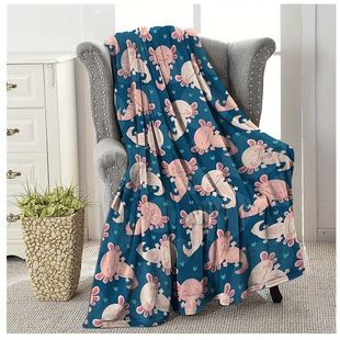 Salamander blanket gift for girls teenagers plush cute animal kawaii soft flannel blanket
