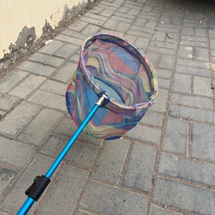Two-section copy net 1.2 m thick aluminum alloy copy net with 25 aluminum alloy head automatic lock copy net fishing gear copy net