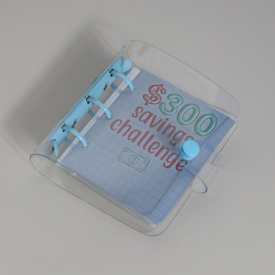 ПВХ поверхность 3 отверстия страница Mini Binder Savings Challenge бросает вызов наличными, чтобы сэкономить доллары