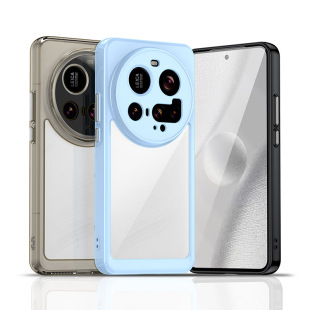 Применимо Xiaomi 15 чехол для телефона xiaomi15Pro прозрачный красочный акриловый защитный чехол TPU мягкий чехол для космического чехла