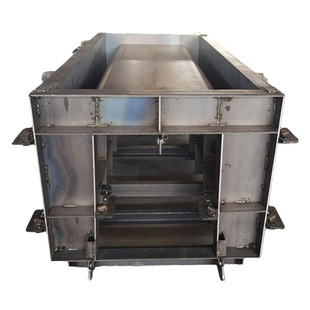 Steel Template Concrete Cast-In-Place Prefabricated Inspection Well Cement Room Anti-Wave Stone U-Shaped Water Trough Cement Component Mold