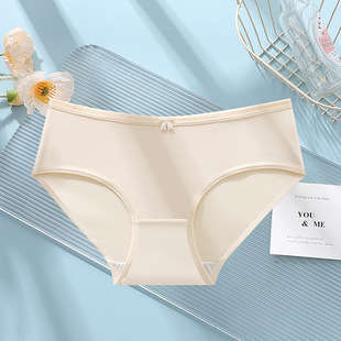 Summer New Ice Silk Maintenance Women's Underwear High Comfortable Breathable Internet Popular Girls Ins Student Briefs