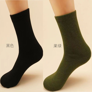 Army W socks men's mid-tube summer socks winter socks black purplish blue deodorant sweat-absorbent men's sports socks casual socks business