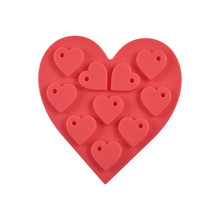 Seven Seconds Fresh Drop Glue diy Resin Heart-Shaped Pendant Earrings Silicone Mold Love Valentine's Day Chocolate Mill