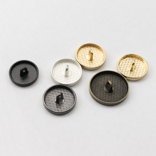 Flat Metal Button Round Button Matte Black Gold Men's and Women's Suit Buckle Pants Jacket Coat Coat Buckle