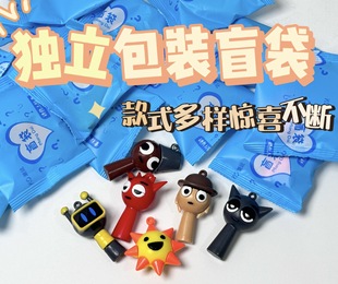 Cartoon luminous blind bag cute mini animal ornaments three-dimensional model luminous toys independent packaging children's gift