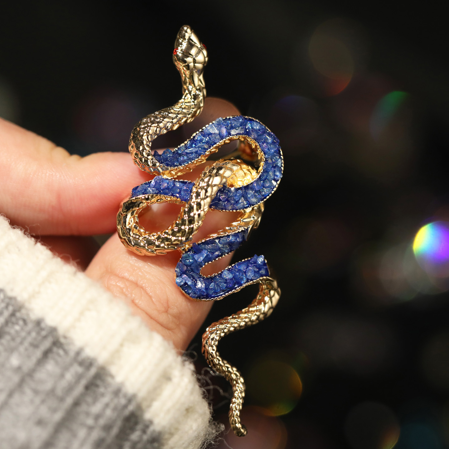 Xiliang Feizi Personalized Accessories Brooch Wholesale Zodiac Snake Brooch Pin Snake Year Good Luck Crystal Snake Brooch