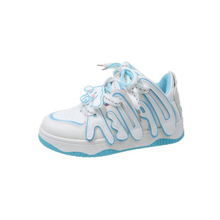 Hello Kitty Shoes Bread Shoes Women's Dopamine Thick Sole All-match Height Increasing Sports Casual Skate Shoes Trendy