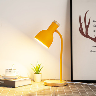 Nordic Creative Table Lamp led Eye Protection Desk College Students' Dormitory Reading Modern Bedside Small Table Lamp Plug-In ins Style