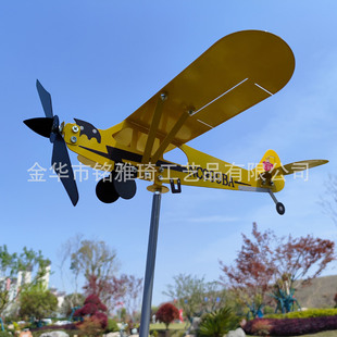 Трансграничный уличный самолет Weathervane Самолет Weathervane Металлический самолет