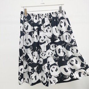 Oversized to 200kg men's summer five faux cotton silk beach shorts can be worn thin loose breathable