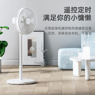 Electric Fan Home Bedroom Light Sound Remote Control Floor Fan Office Dormitory Vertical Dual-purpose Small Electric Fan