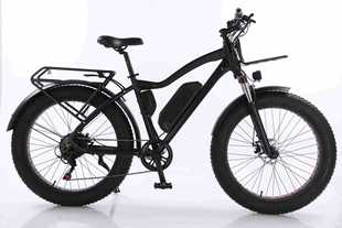 Snow lithium battery bicycle adult transmission with basket rear shelf lithium battery mountain bike take-out lithium battery assisted bicycle