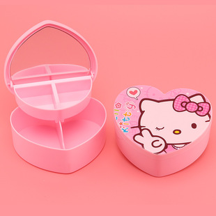 Earrings ring storage box small exquisite earrings box simple jewelry ear clip organizing box portable earrings jewelry box