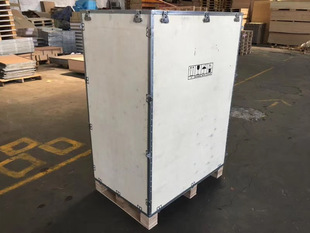 Factory Wholesale Rili Packaging Steel Belt Wooden Box Removable Steel Edged Wooden Box Logistics Wooden Box Plywood Steel Belt Box