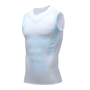 American Style Tight Vest Men's Basketball Sports Tight Training Base Clothes Quick-drying Stretch Waistcoat Breathable Short Sleeve