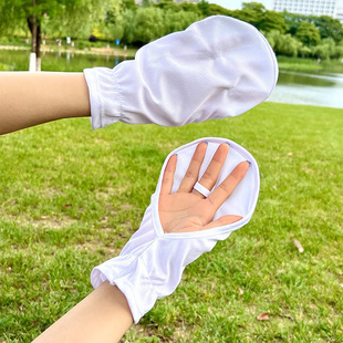 Sunscreen Ice Sleeve Women's Summer Driving Anti-UV Loose Long Armguard Thin Ice Silk Sleeve Gloves
