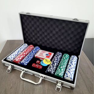 Cross-border hot sale New poker chips set Texas poker chips suit portable portable chips box
