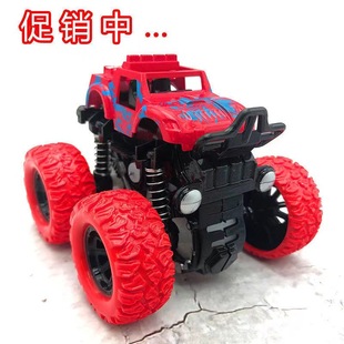 Cross-border children's four-wheel drive off-road vehicle simulation stunt model car drop-resistant inertia toy car car stall