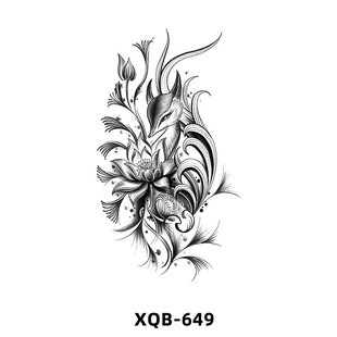 23 New Small full arm tattoo stickers waterproof large picture flower arm arm black and white tattoo color wholesale animal tattoo stickers