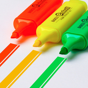 Baokeduo color highlighter MP460 marking pen water-based pigment 6-color graffiti pen single oblique head DIY 6-color