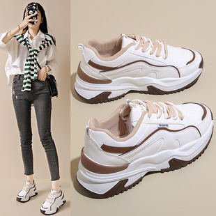 Korean Style Torre Shoes Women's 2024 Autumn New Breathable Student Casual Shoes Ins Trendy Thick Sole Increased sneaker A28