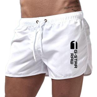 Летние AliExpress новые мужские модные пляжные шорты, внешняя торговля, разноцветные спортивные мужские шорты из полиэстера с тремя точками