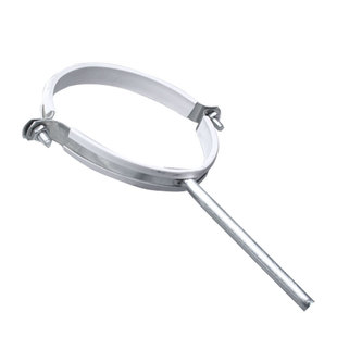 Galvanized long hanging code iron code pipe hoop pipe clamp water pipe bracket 12CM long hoop water pipe fixing pipe clamp elevator