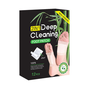 Cross-border foreign trade Foot Patch wormwood bamboo charcoal foot patch foot massage to help sleep foot patch care 12 stickers