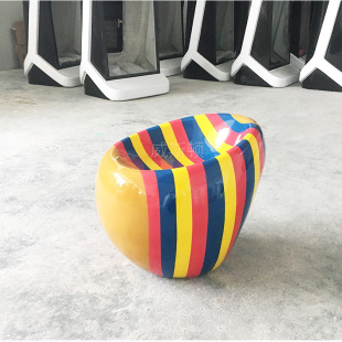 Weston Glass Fiber Reinforced Plastic Color Stool Outdoor Courtyard Shopping Mall Landscape Creative Leisure Chair Modern Simple Beauty Chen