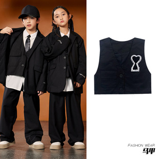 Hip hop children's fashion clothes boys' rack drum fried street suit hiphop jazz dance girls' clothing cool handsome performance clothes