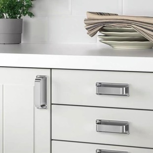American Style Silver Classy Door Handle Modern Minimalist Accessible Luxury Drawer Wardrobe Shoe Cabinet Cabinet Furniture Small Handle