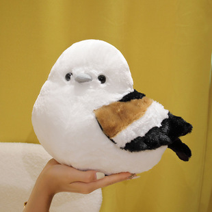Sparrow Doll Stuffed Toy Simulation Doll Cute Bird Tit Spot Seagull Wholesale Crooked Head Pillow Dropshipping