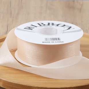 2.5CM silk ribbon flower packaging material floral gift bouquet gift box baking packaging high-grade ribbon