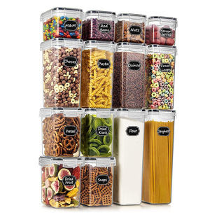 Kitchen Sealed Jar Grain Plastic Large Storage Jar Transparent Jar Food Storage Jar Storage Box