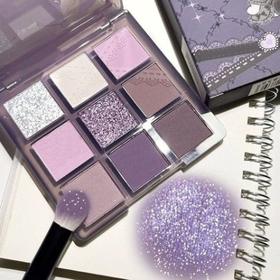 Capel Girl's Dream Nine-color Eyeshadow Matte Easy to Take off Makeup Earth Color Glitter Pearlescent Pure Eyeshadow Plate