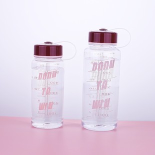 Shatter-resistant space Cup drop-resistant plastic water Cup portable high temperature resistant sports transparent plastic cup advertising promotion Cup