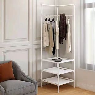 Corner Coat Rack Clothes Rack Clothes Hanger Triangle Clothes Hanger Bedroom Storage Rack Floor Clothes Storage Rack Remaining Room
