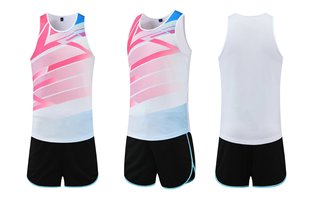 Track suit suit men's and women's marathon running vest student sprint sports test suit quick-drying breathable sports training suit
