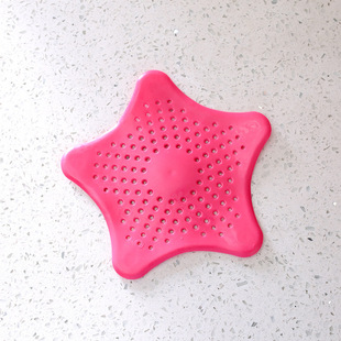 Creative Five-pointed Star Kitchen Sink Anti-clogging Floor Drain Sewer Filter Starfish Silicone Floor Drain Wholesale