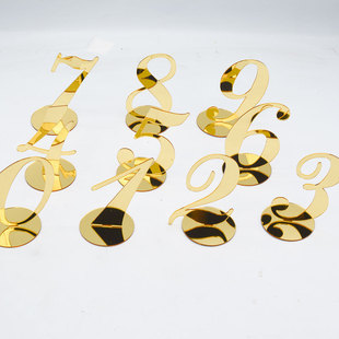 Cross-border hot acrylic table number seat card wedding table number card number number table card number restaurant table card