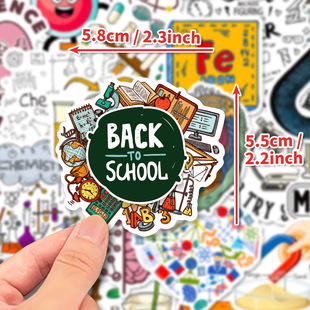 50 new chemical equipment laboratory personalized science cartoon laboratory supplies stickers computer ipad stickers