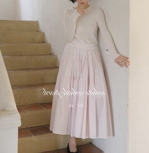 Spring and summer new small lightweight breathable light feeling large amount overskirt