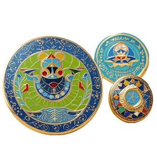 Metal badge source factory production company unit badge primary school badge badge paint enamel glue badge