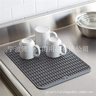 Food Grade Kitchen Tableware Tea Coaster Dish Mat Silicone Honeycomb Insulation Mat Drain Mat Pot Mat Factory Ready Stock